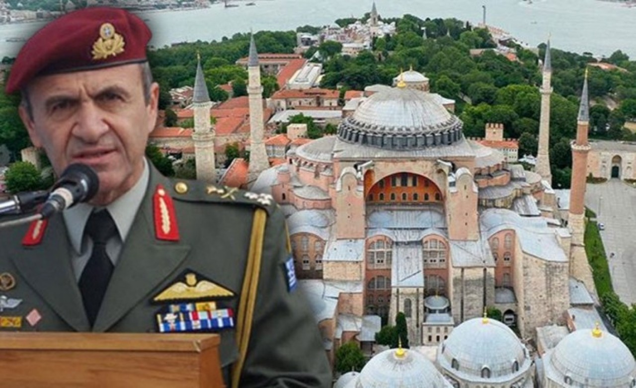 Yunan komutandan skandal sözler: İstanbul ve Ayasofya'da çanlar yeniden çalacak
