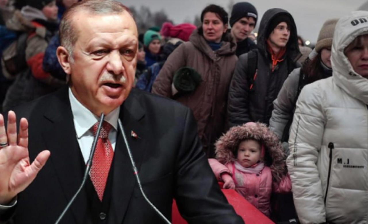 Avrupa'ya mülteci çağrısında bulunan Cumhurbaşkanı Erdoğan Türkiye'ye gelen Ukraynalı sayısını paylaştı