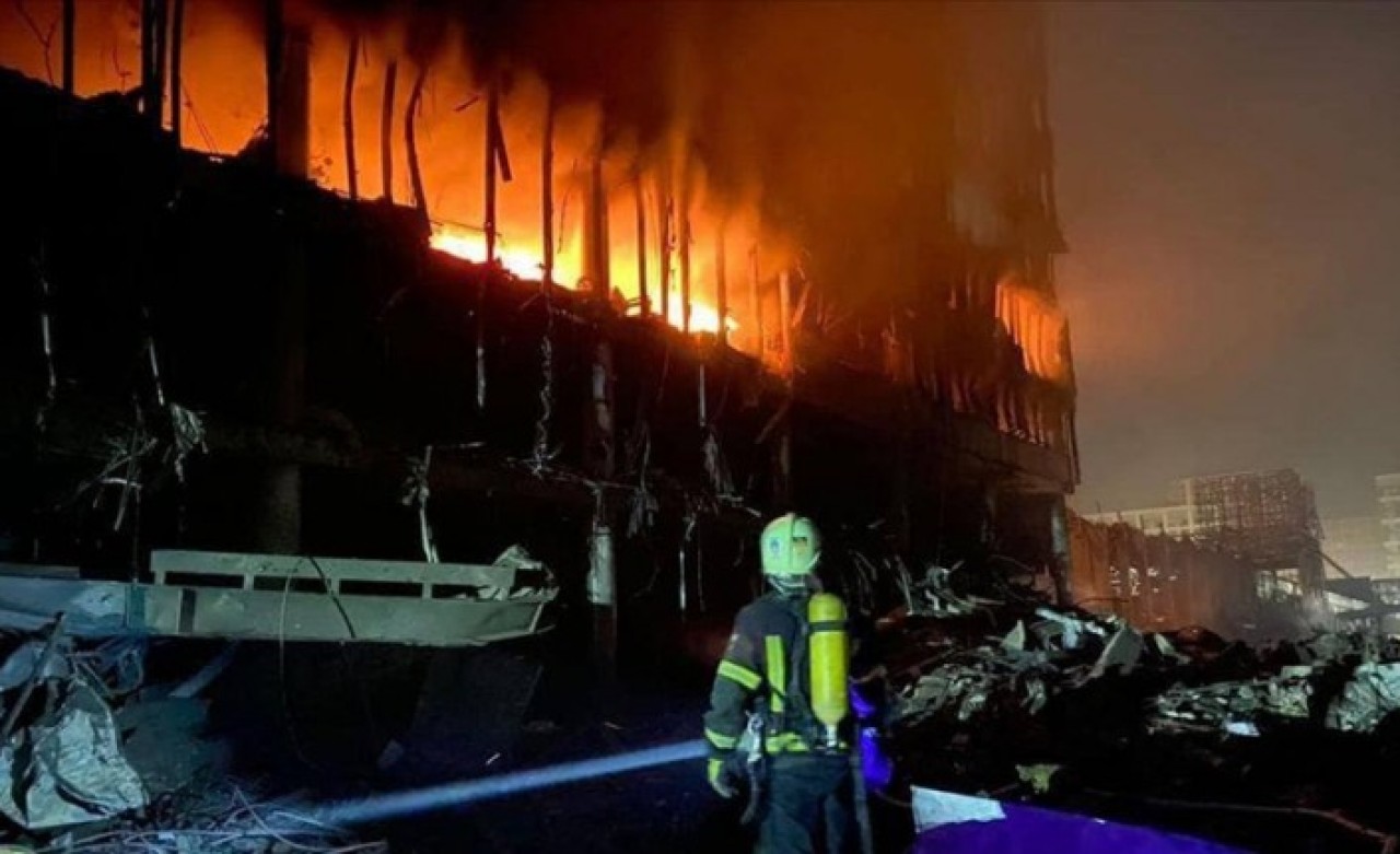 Kiev'de art arda büyük patlama yaşandı