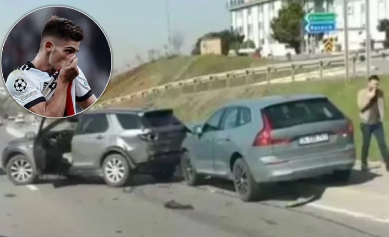 Beşiktaşlı Montero trafik kazası geçirdi