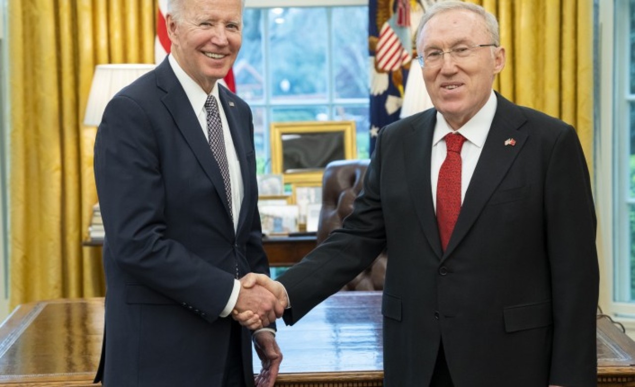 Biden,  Mesut Mercan'ı kabul etti