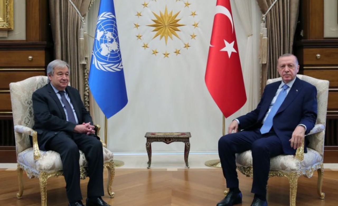 Cumhurbaşkanı Erdoğan,  BM Genel Sekreteri Guterres'i kabul etti