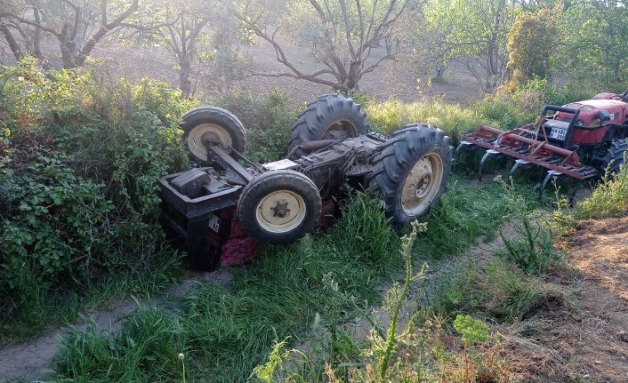 Germencik'te traktör devrildi: Ziya Taşbaran öldü