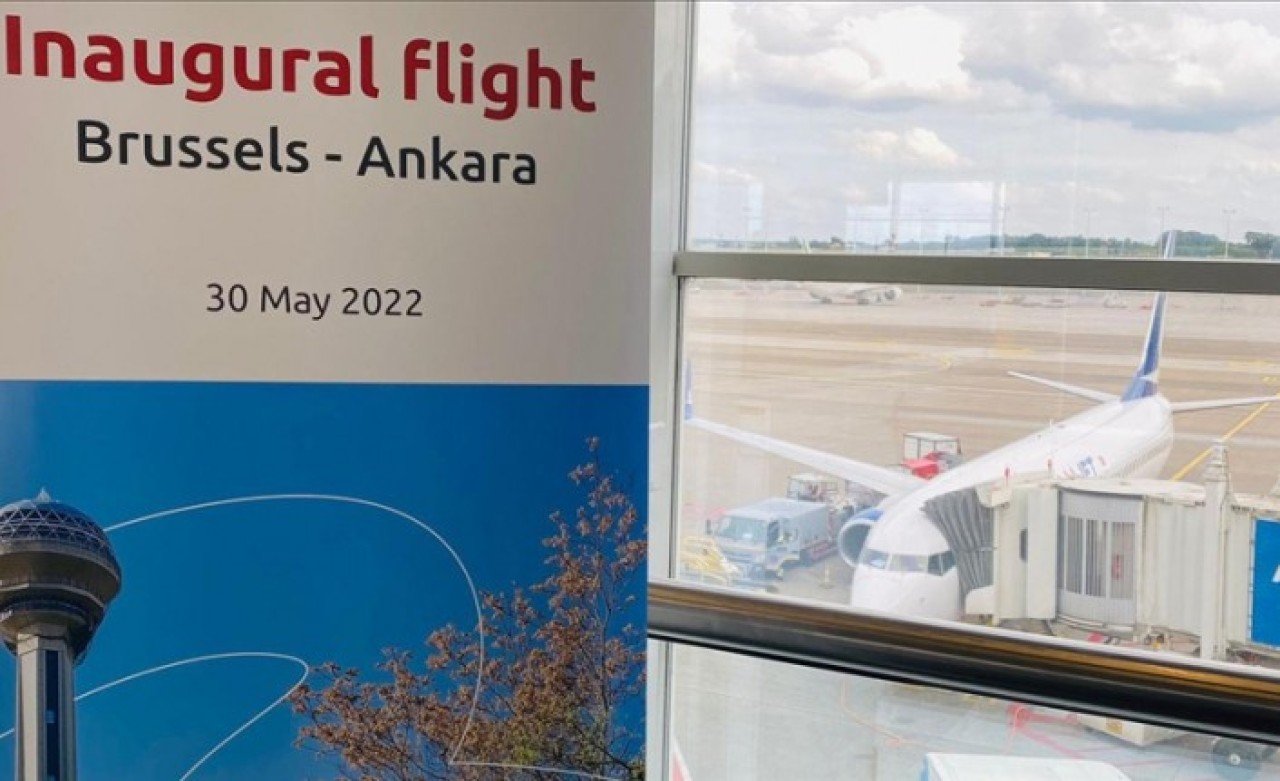 AnadoluJet'in Ankara'dan Brüksel'e ilk uçuşu gerçekleşti