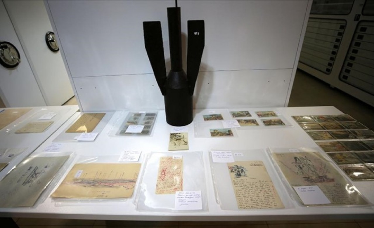 Çanakkale Savaşları'na ait mektup, fotoğraf ve haritalar Tarihi Alan Başkanlığı envanterinde