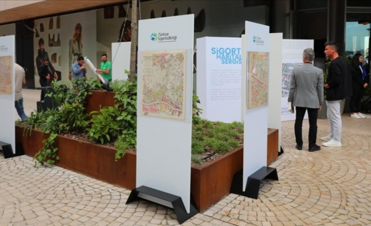 İstanbul'un asırlık sigorta haritaları sergilendi