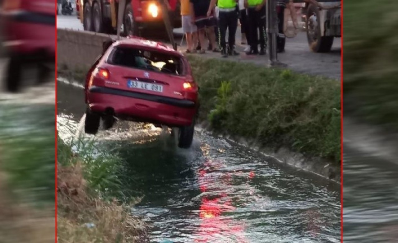 Anamur'da sulama kanalına düşen otomobildeki Barış Tekin ve Onur Çapkur öldü