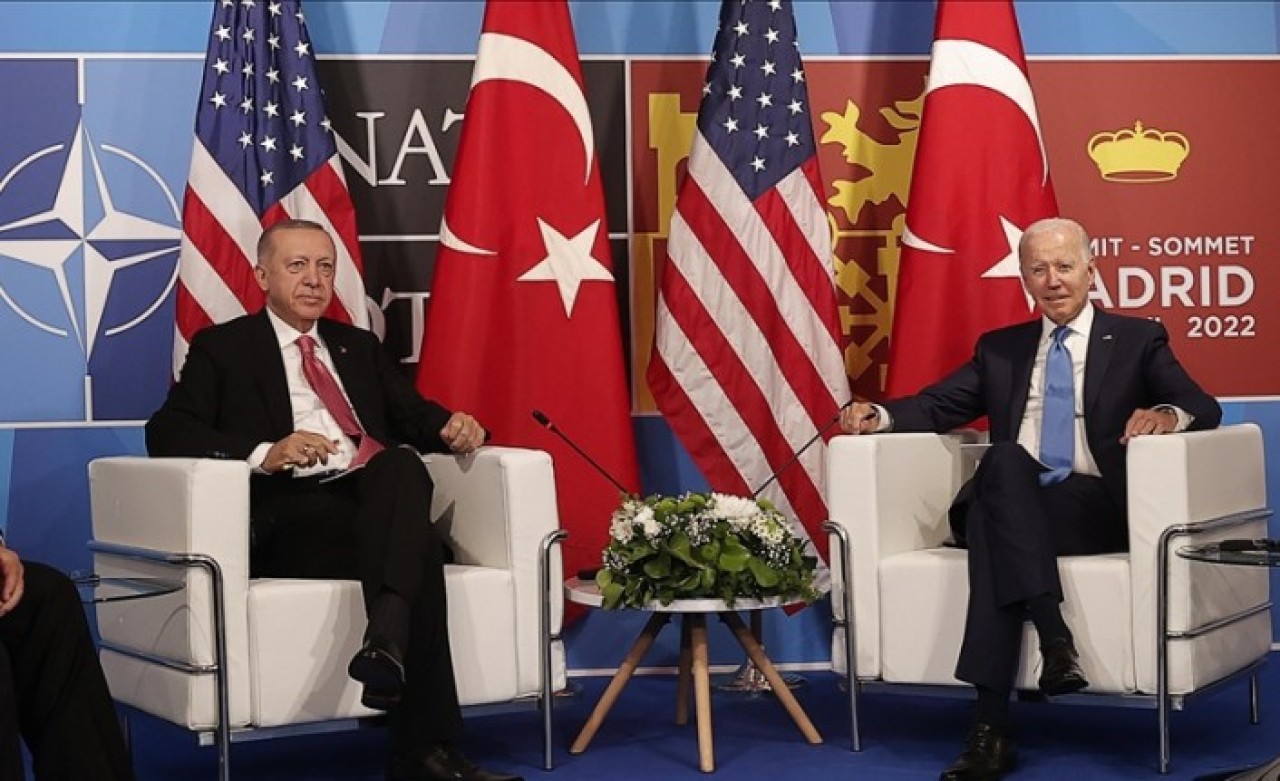 Cumhurbaşkanı Erdoğan ile ABD Başkanı Biden ile görüştü