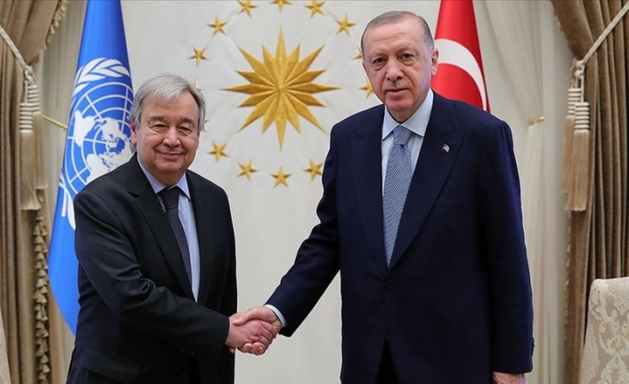 Cumhurbaşkanı Erdoğan,  BM Genel Sekreteri Guterres ile telefonda görüştü