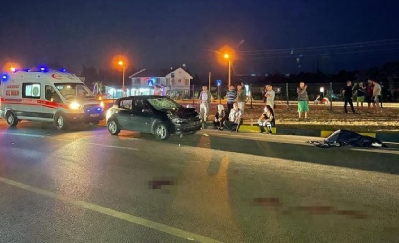 Fethiye'de yaya geçindeki çifte otomobil çarptı: Günay Budak öldü,  Hasan Budak yaralı