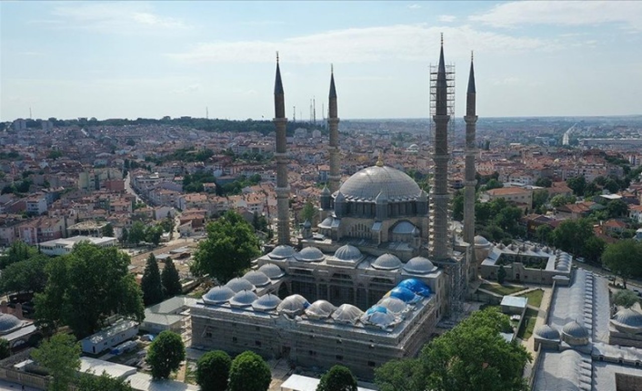 Mimar Sinan'ın 'şaheseri' Selimiye'de kapsamlı restorasyon sürüyor