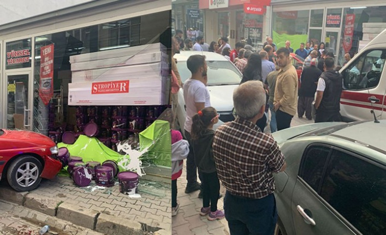 Polatlı'da kadın sürücü Meral Demir,  fren yerine gaza bastı,  kaldırımda yürüyen Gaye Nur'u dükkanın vitrinine soktu!