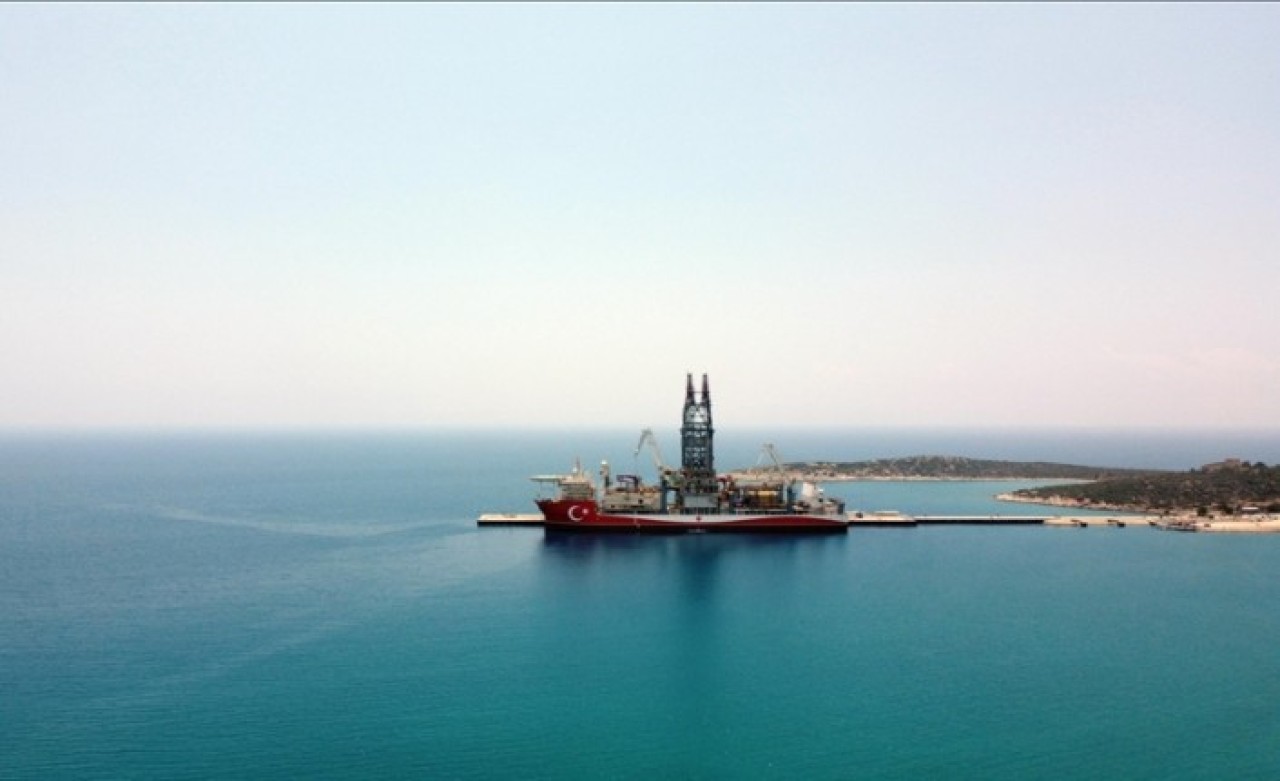 Türkiye'nin yeni sondaj gemisi Abdülhamid Han'da hazırlıklar sürüyor
