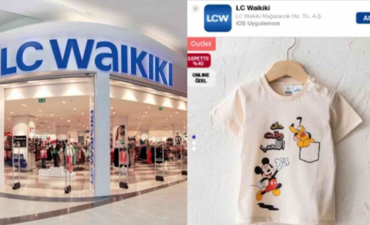 Arapça yazılı bebek tişörtü satan LC Waikiki'den açıklama