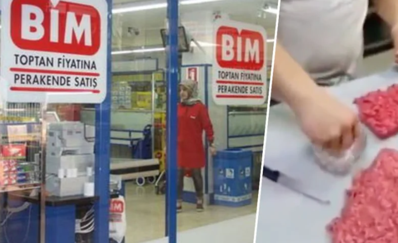 BİM marketlerinden skandal görüntü! Kıyma diye bakın millete ne satıyorlar?