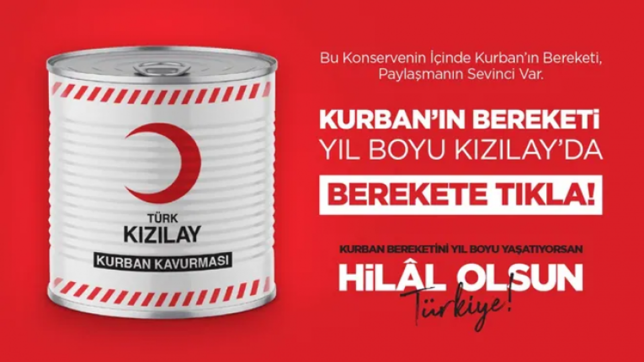 Kurbanda Kızılay modeli: Sadece 4 gün değil yıl boyu Kurban Bayramı yaşatan uygulama