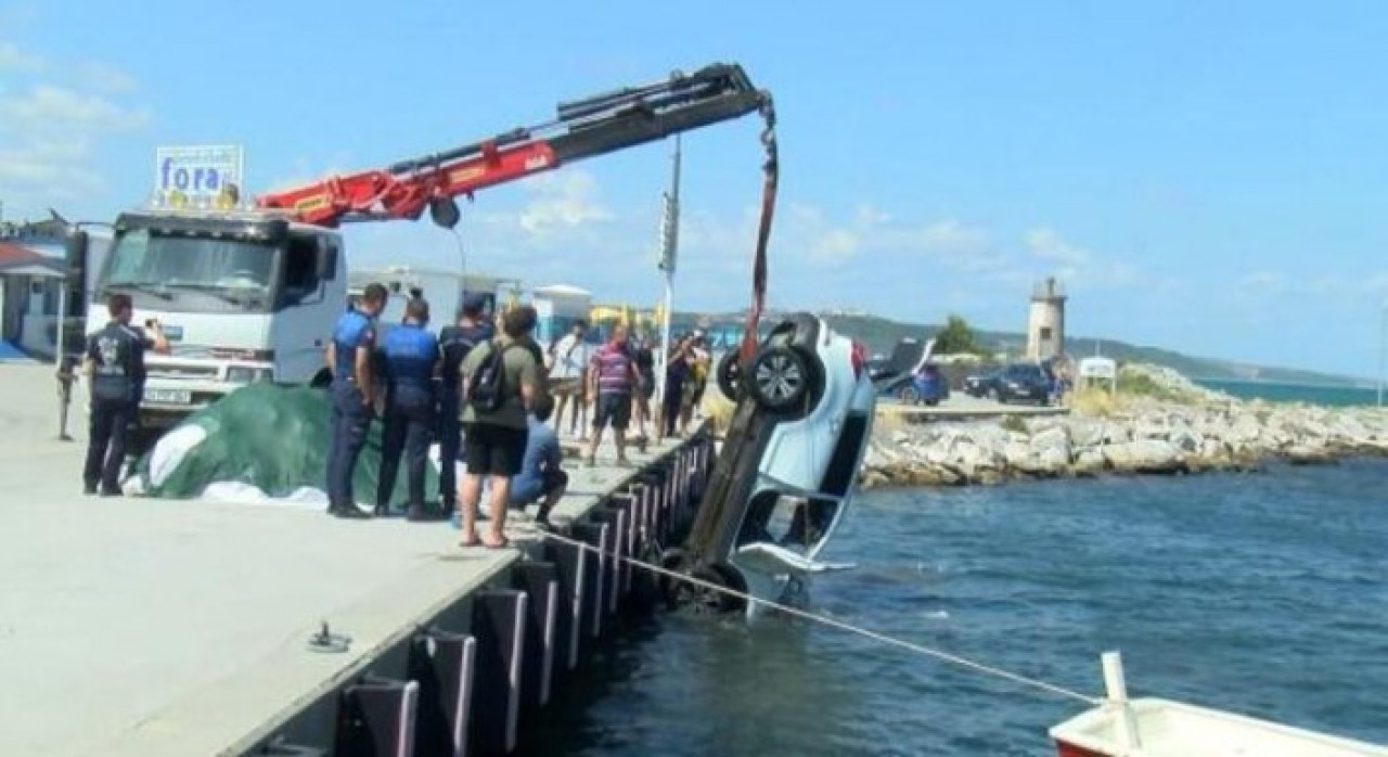 Şile'de denize uçan otomobildeki iş adamı İbrahim Kurşunoğlu öldü,  oğlu Mecit Güçlü Kurşunoğlu kurtuldu