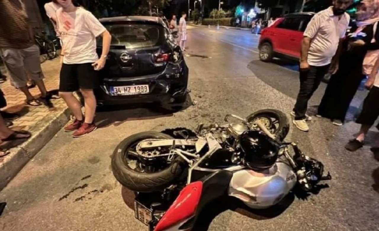 Büyükçekmece'de motosikletiyle otomobile çarpan Hüseyin Can Bursal öldü