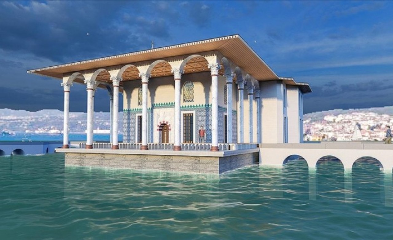 Denizin ortasında inşa edilen tek Osmanlı yapısı yeniden doğuyor