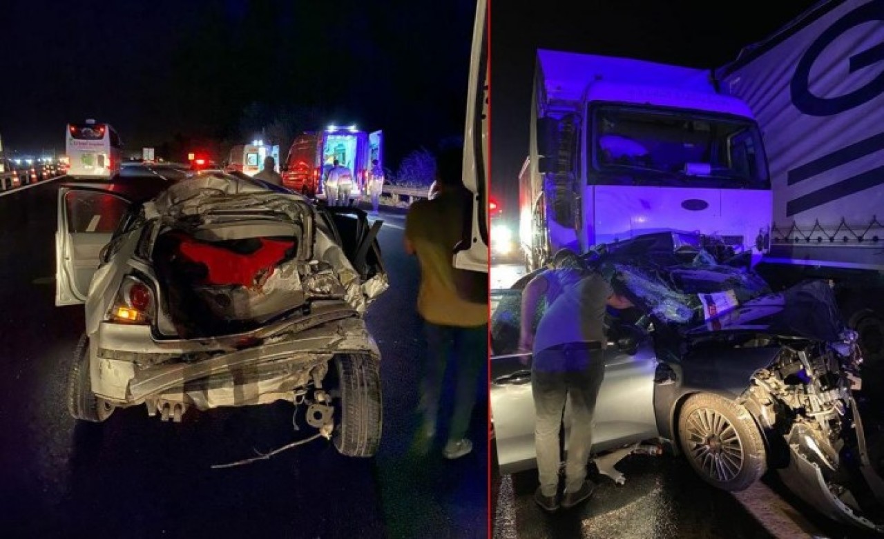 Düzce'de korkunç kaza: Ayaz Mehmet Erkan,  Vahide Gözde Erkan ve Öykü Erkan öldü