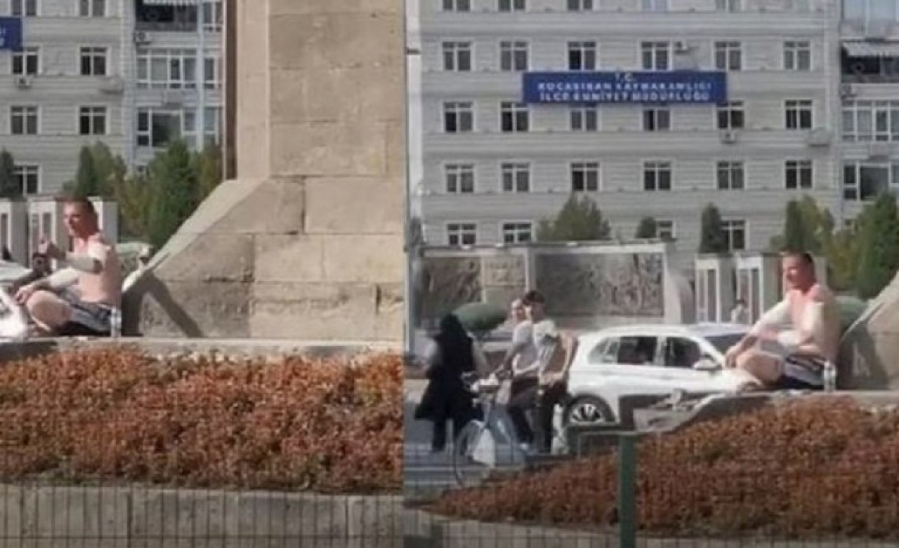 Kayseri'de bir kişi sokak ortasında 'açım' diyerek kendini kesti