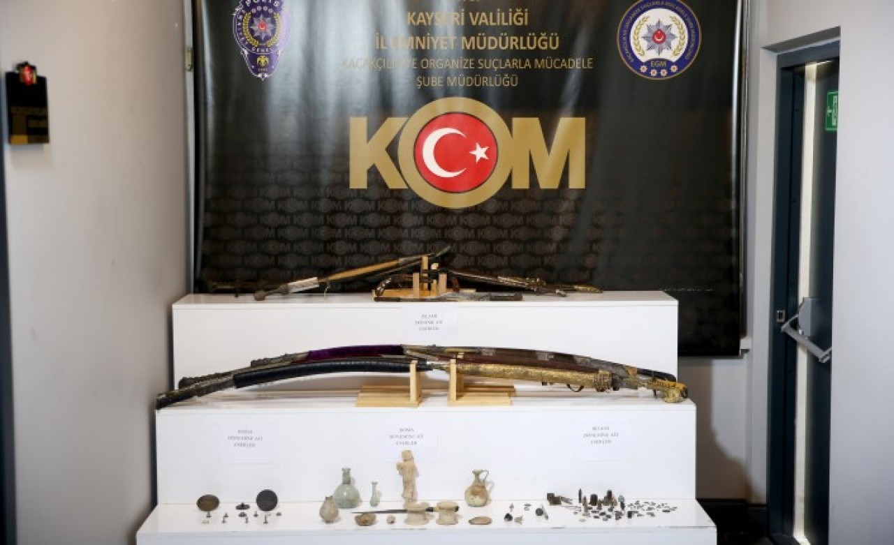Kayseri'de tarihi eser kaçakçılığı operasyonu