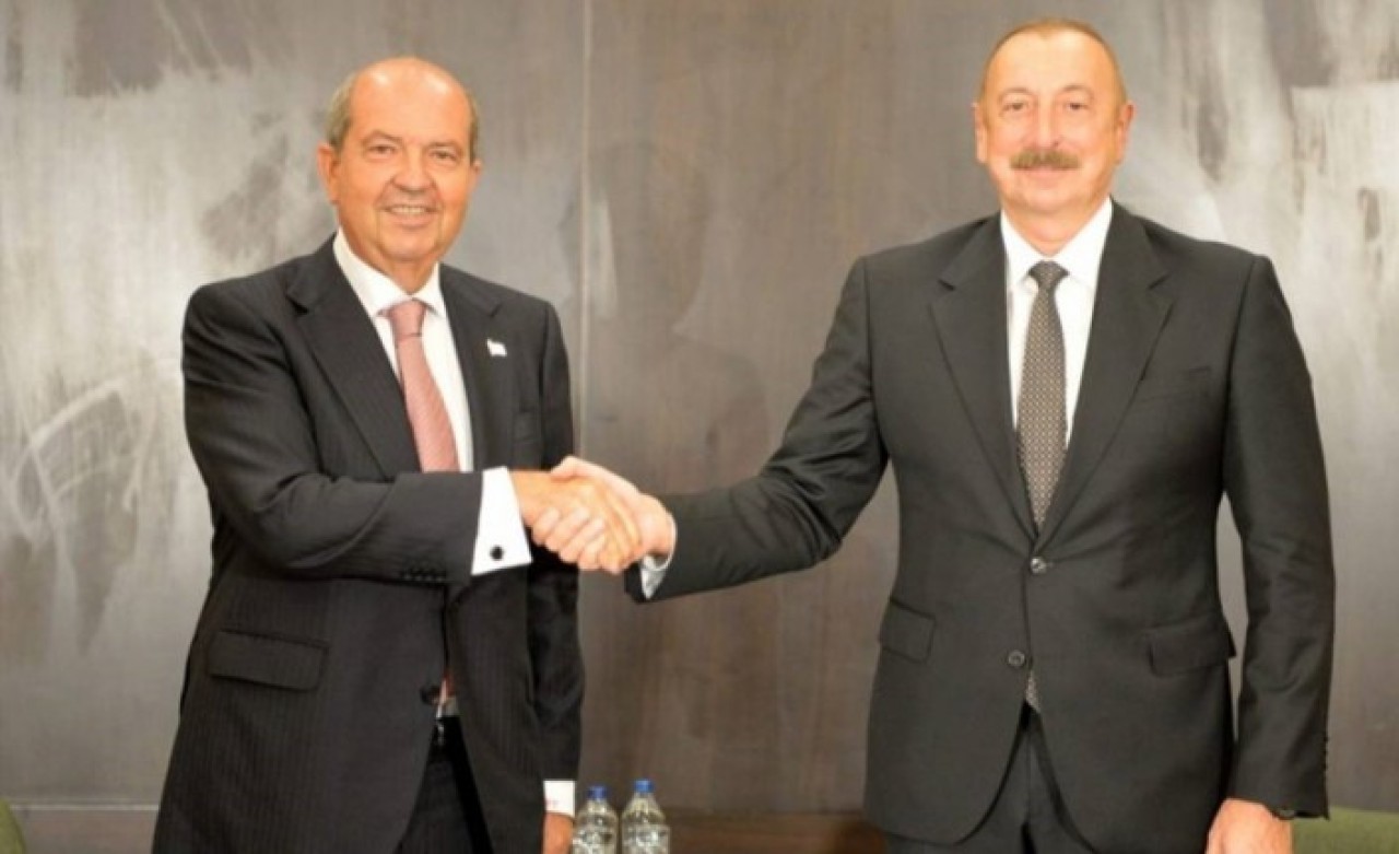 KKTC Cumhurbaşkanı Tatar ve Azerbaycan Cumhurbaşkanı Aliyev bir araya geldi!