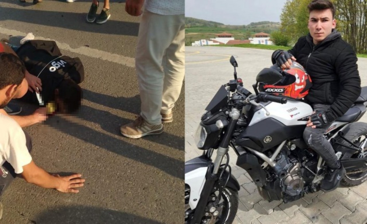 Kuryelik işinde daha ilk günü olan 19 yaşındaki Enes Aygüneş geçirdiği trafik kazasında hayatını kaybetti