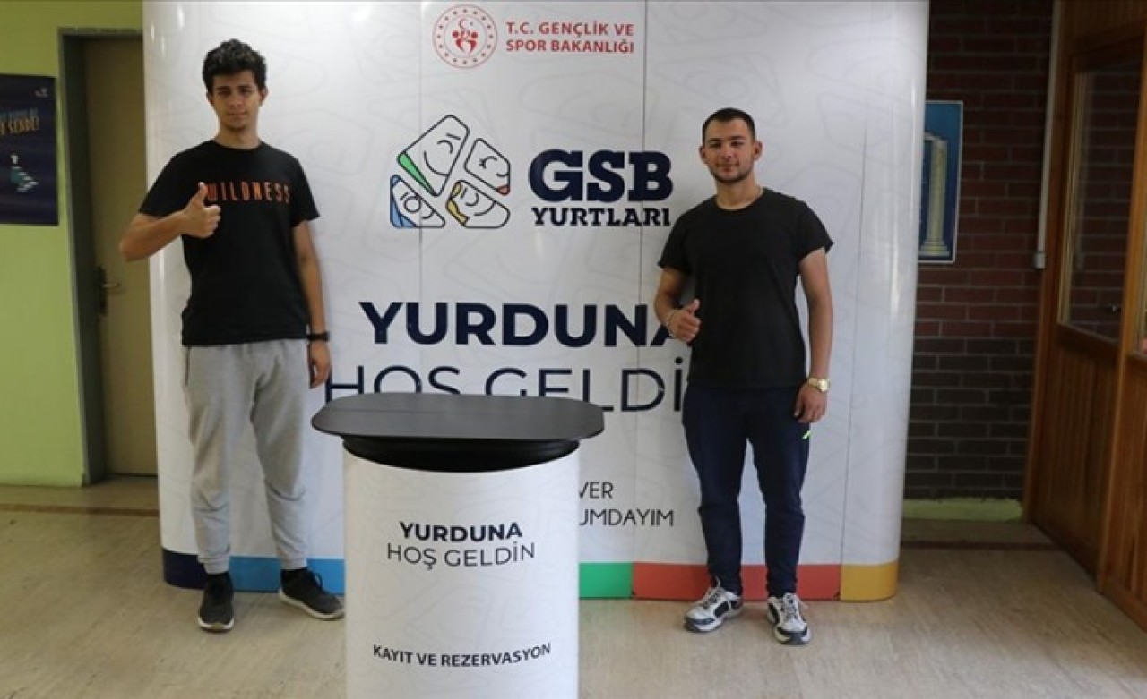 KYK yurtları ücretsiz konaklama fırsatından yararlanan gençleri ağırlıyor