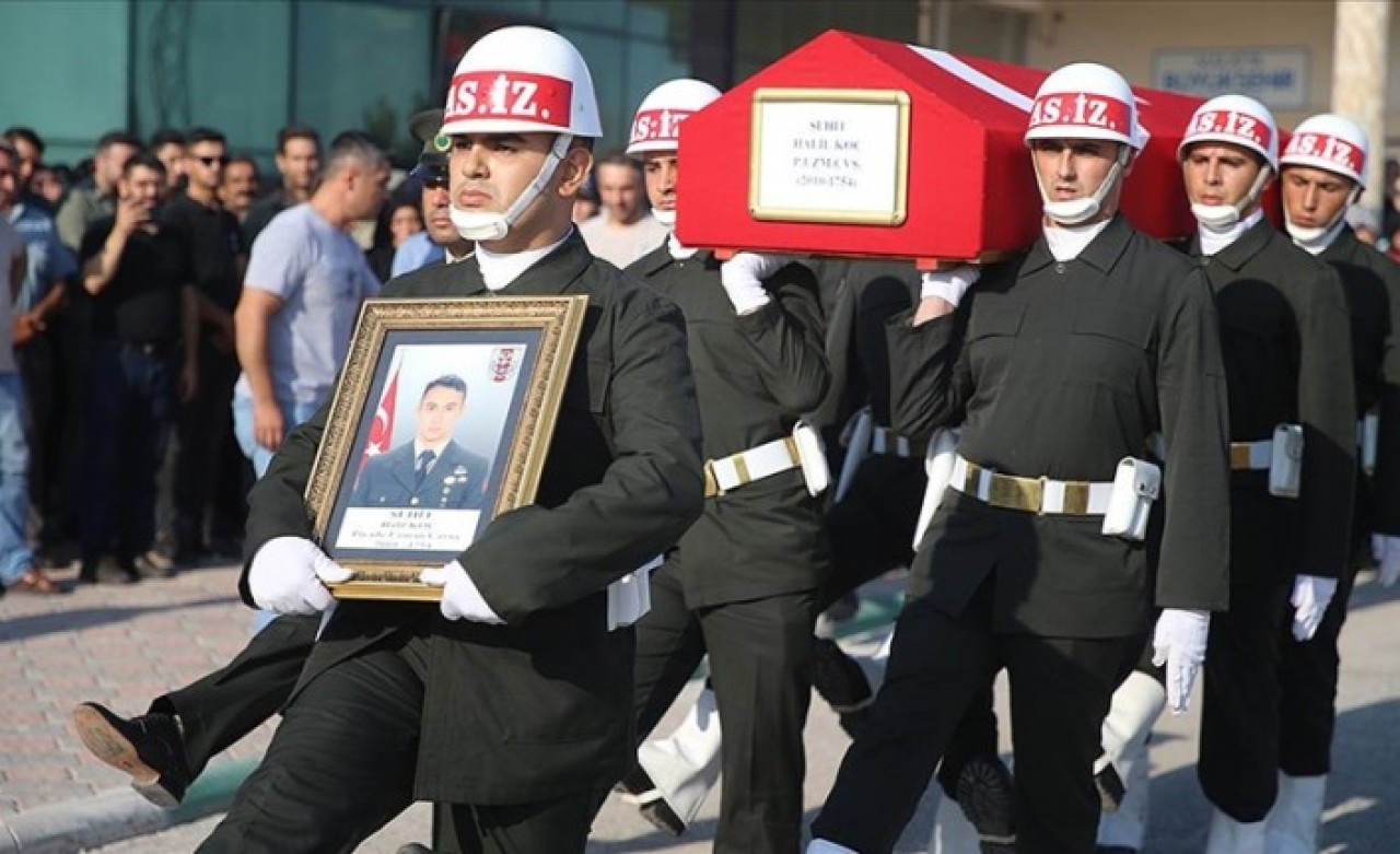 Şehit Uzman Çavuş Halil Koç,  Malatya'da son yolculuğuna uğurlandı