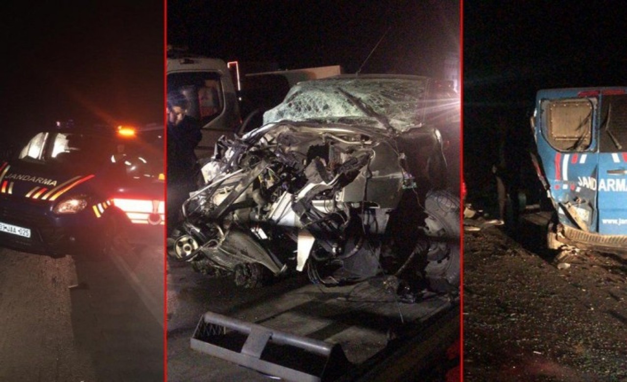 Kazaya müdahale eden jandarma ekibine otomobil çarptı: Uzman çavuş Hüseyin Cerit şehit oldu