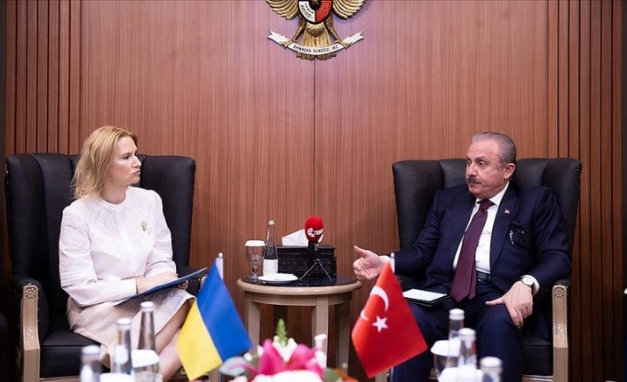 G20 Zirvesinde Ukrayna Meclis Başkan Yardımcısı Kondratyuk ile görüştü