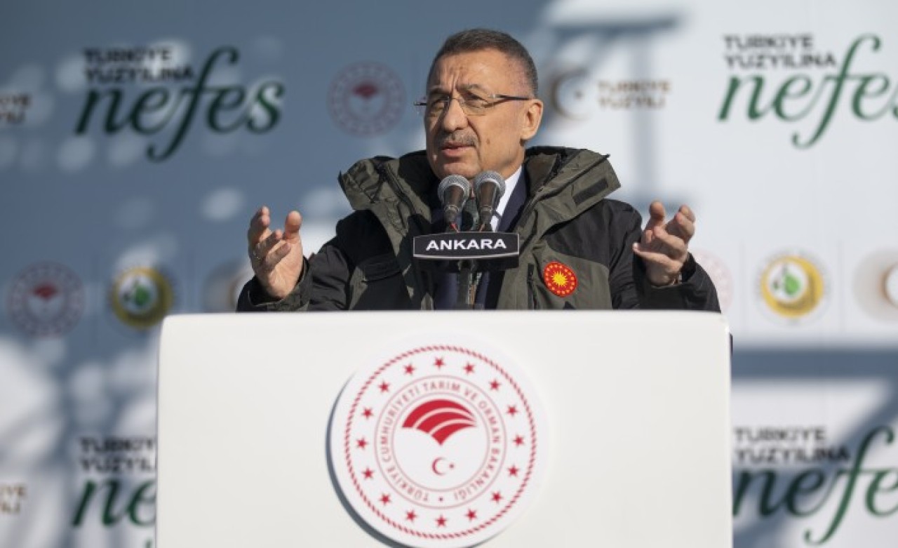 Fuat Oktay,  "Milli Ağaçlandırma Günü" etkinliğinde konuştu