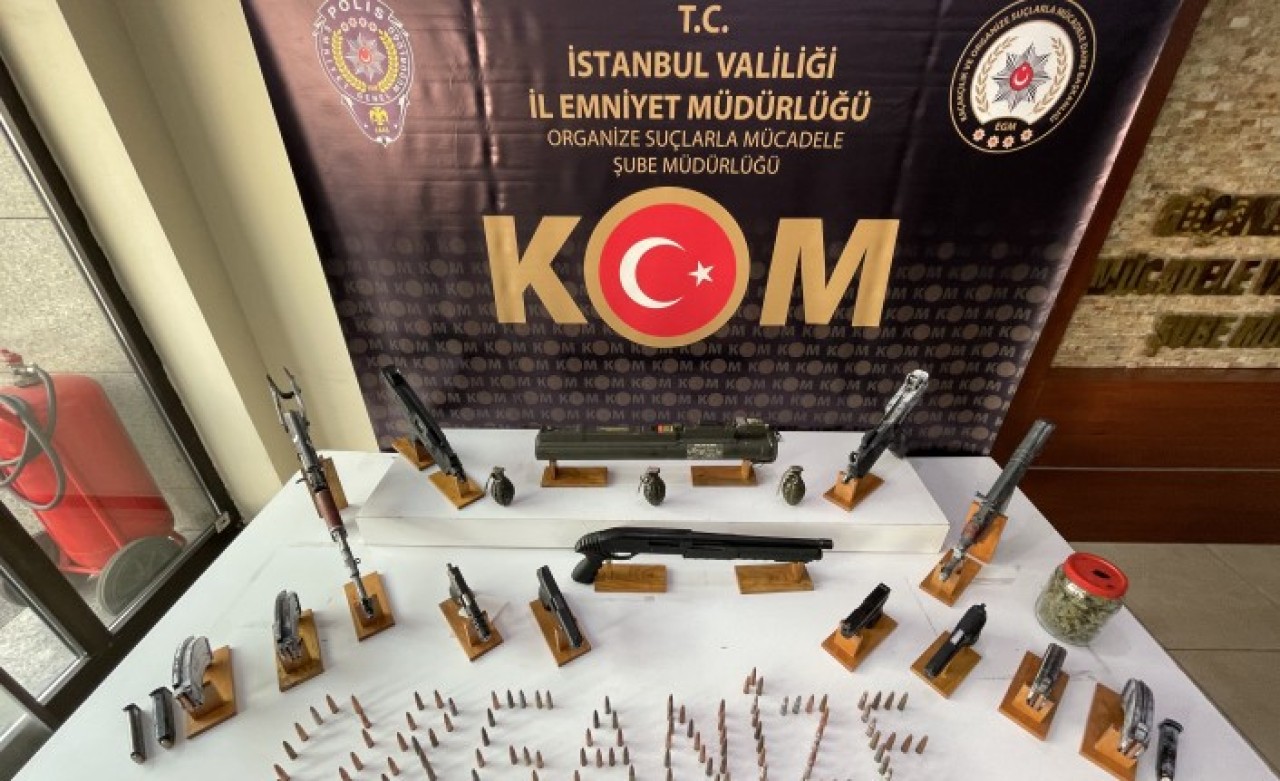 İstanbul'da "lav silahlı" suç örgütüne yönelik operasyonda 6 zanlı tutuklandı