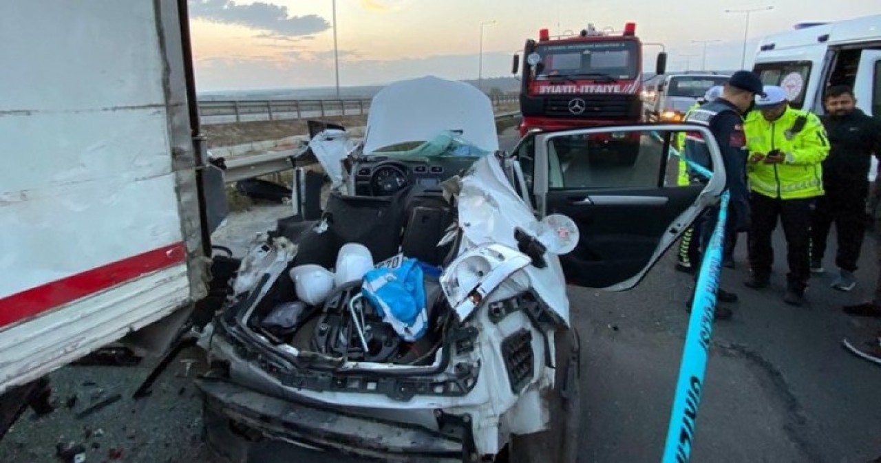 Tekirdağ'da korkunç kaza: Övgü Muş ve Ersan Uzun öldü