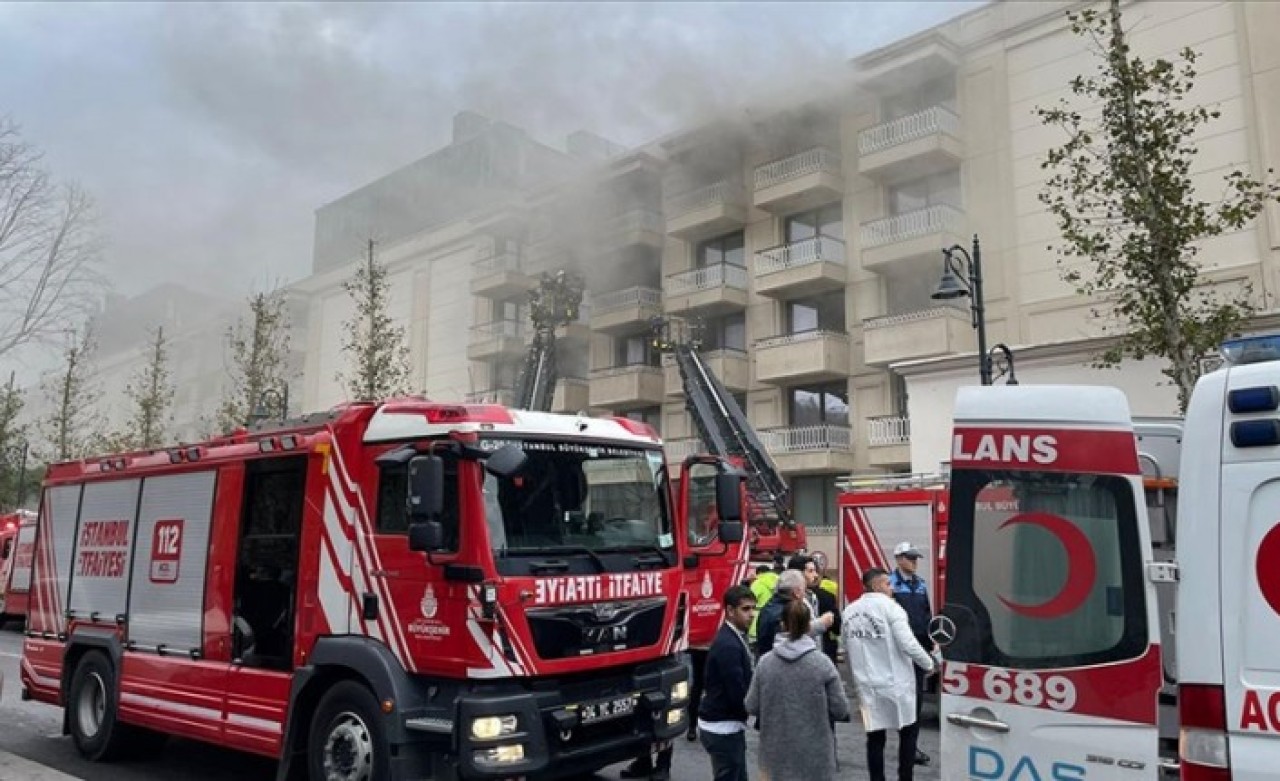 Çırağan Sarayı'nda yangın
