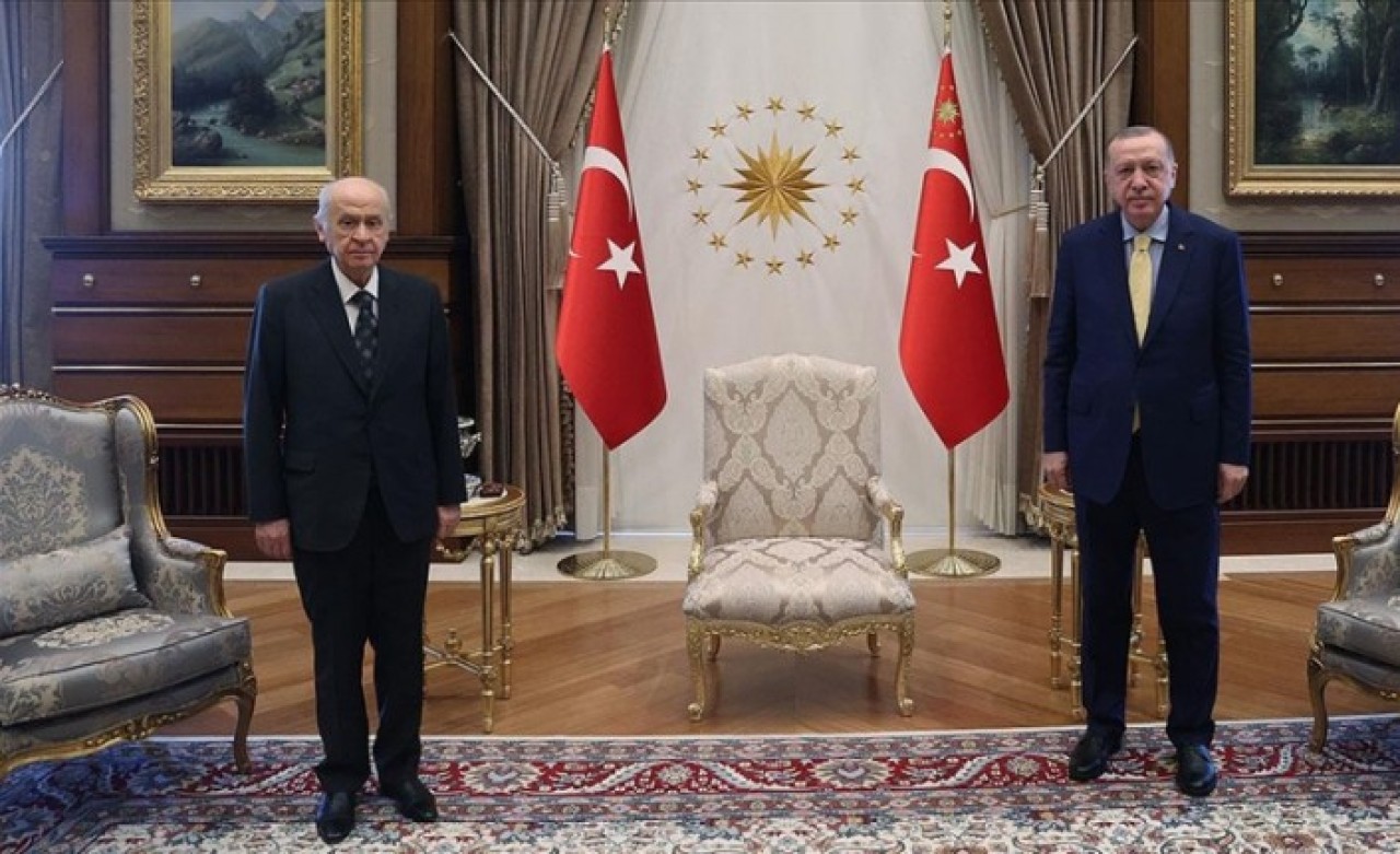 Cumhurbaşkanı Erdoğan,  Devlet Bahçeli arasında sürpriz  görüşme