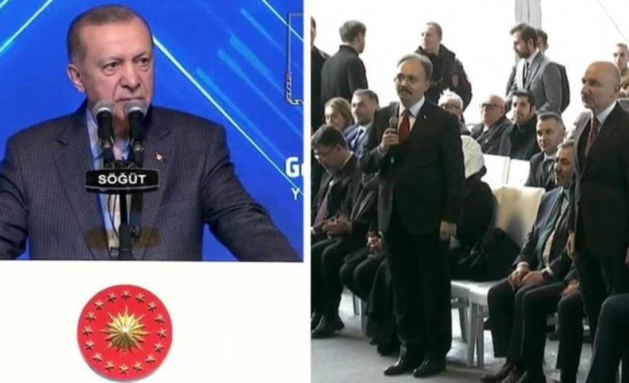 Cumhurbaşkanı Erdoğan,  kameralar önünde valiye kızdı: Sen bana başka şeyler anlatıyorsun