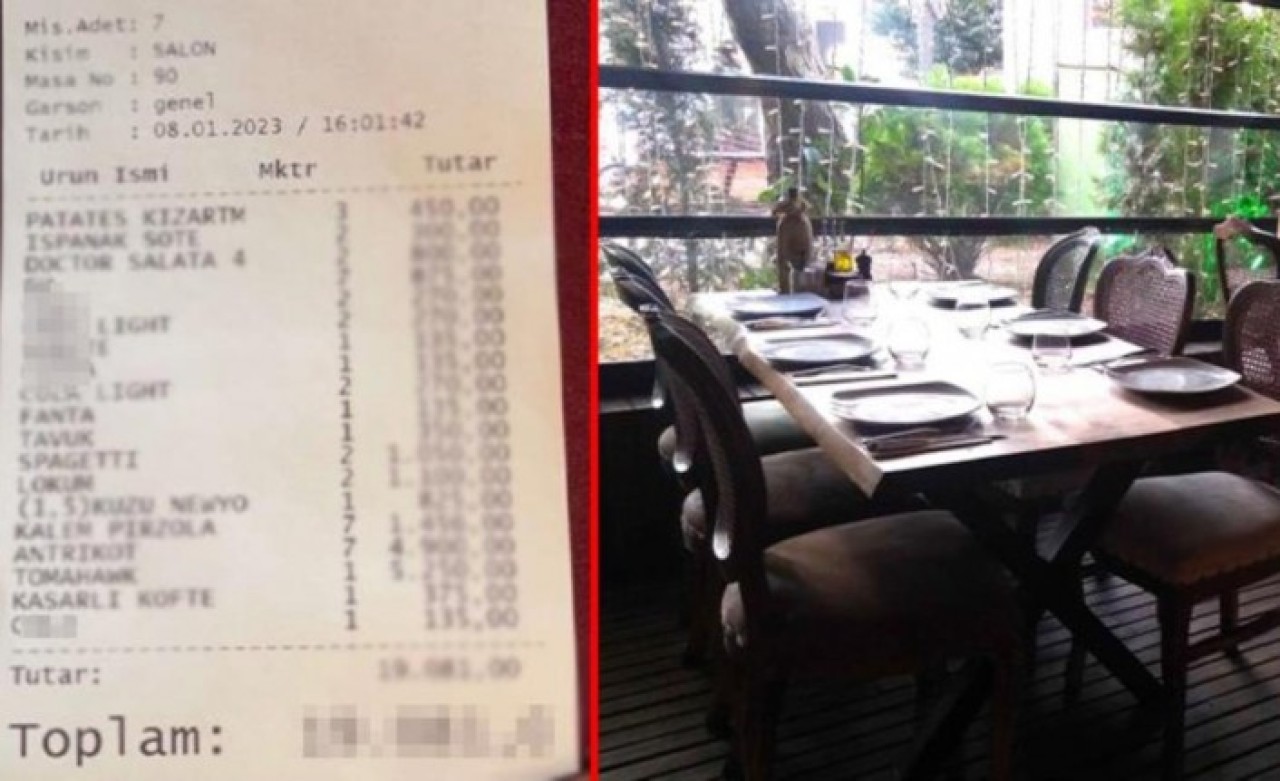 Et restoranında ödenen hesap sosyal medyaya bomba gibi düştü: Gördüğünüz bütün kazıkları unutun