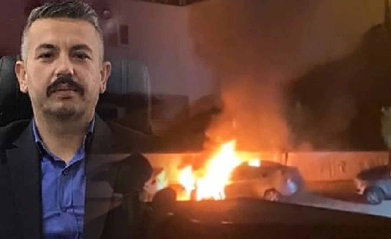 Mersin'de Ülkü Ocakları Başkanı'nın otomobili yakıldı!