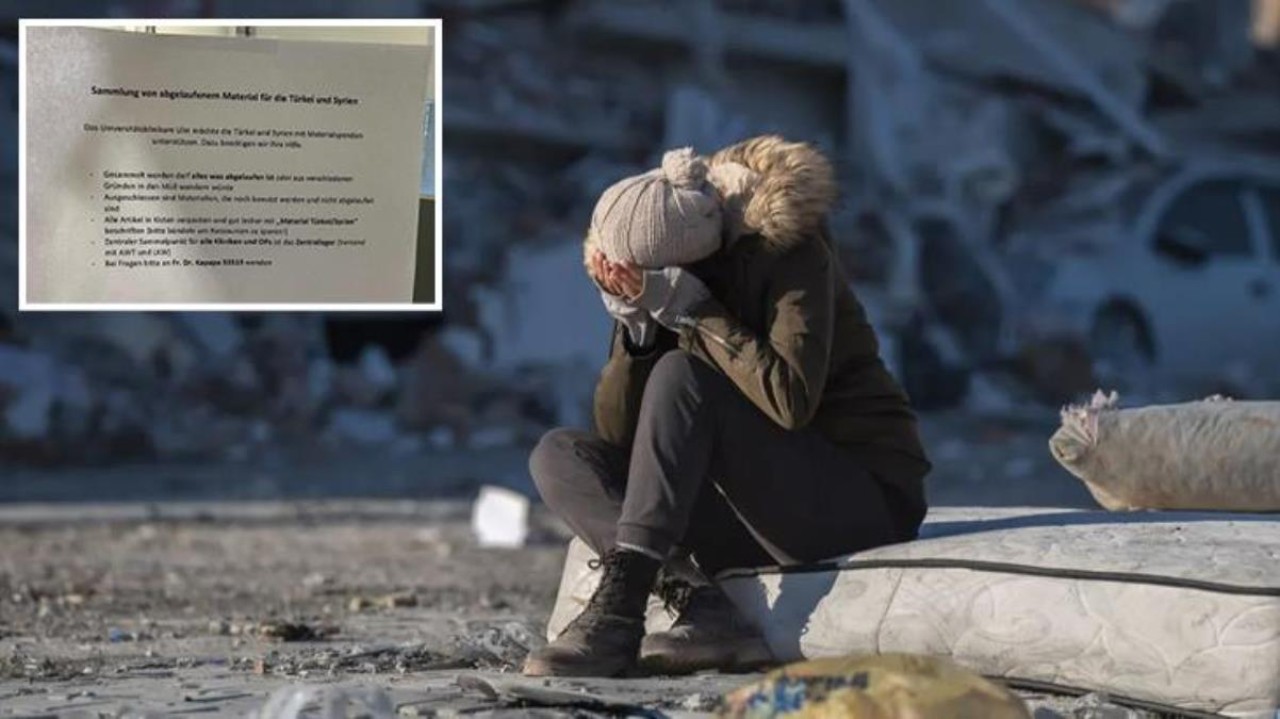 Almanya'daki hastaneden depremzedeler için skandal çağrı!