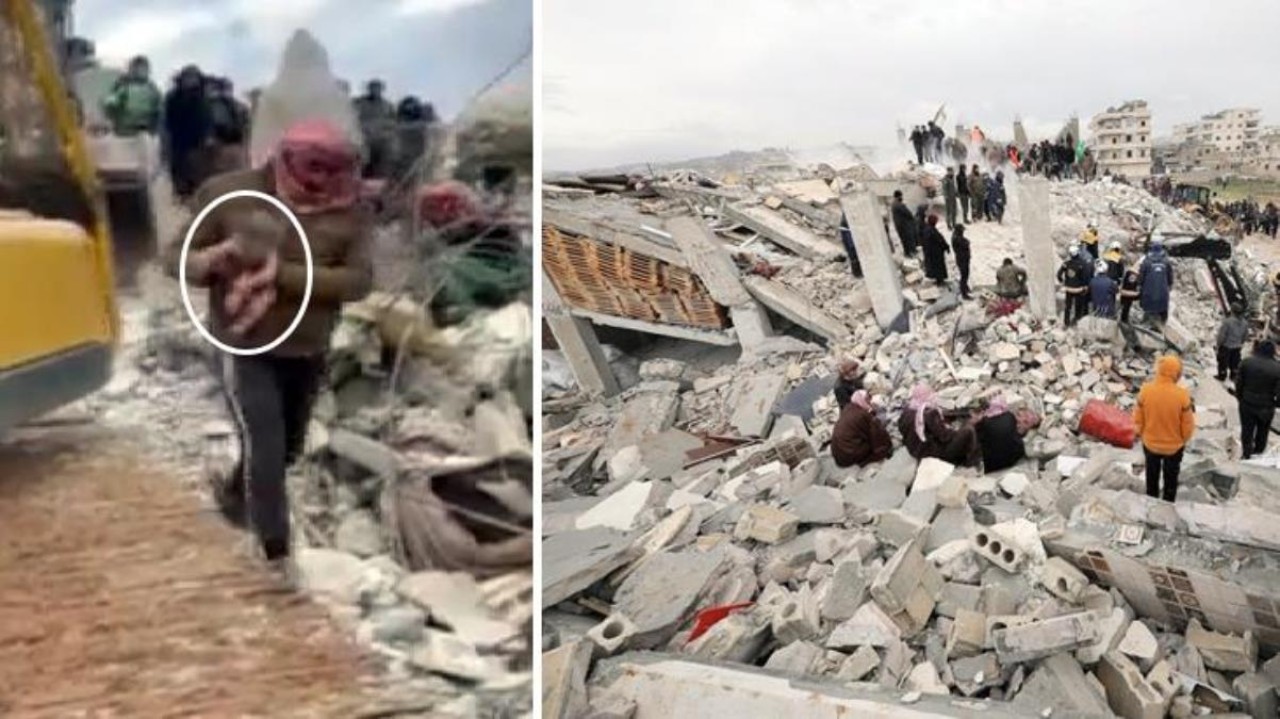 Enkaz altında kalan kadın doğum yaptı! Bebek yaşıyor,  anne hayatını kaybetti