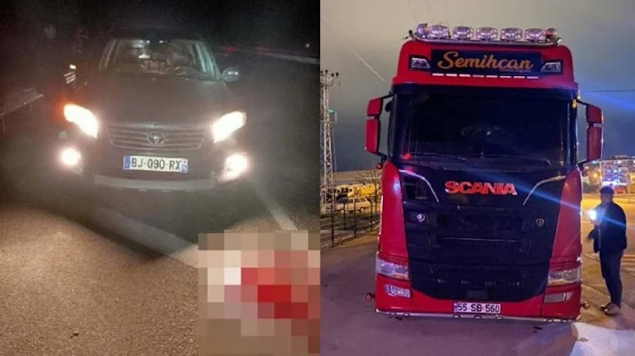 Samsun'da kavga ettiği sürücünün TIR'ıyla kendi otomobili arasında sıkışan Adem Kaya öldü