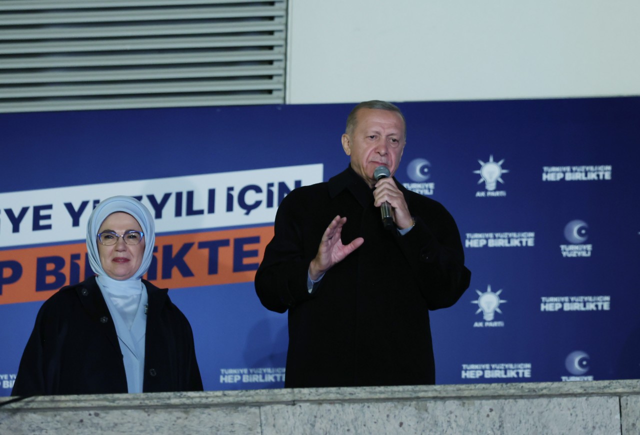 Erdoğan'dan balkon konuşması