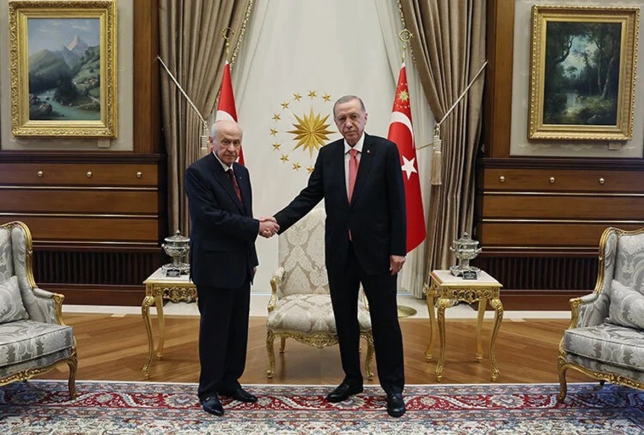 Külliye'de kritik görüşme: Erdoğan,  Bahçeli'yi kabul etti