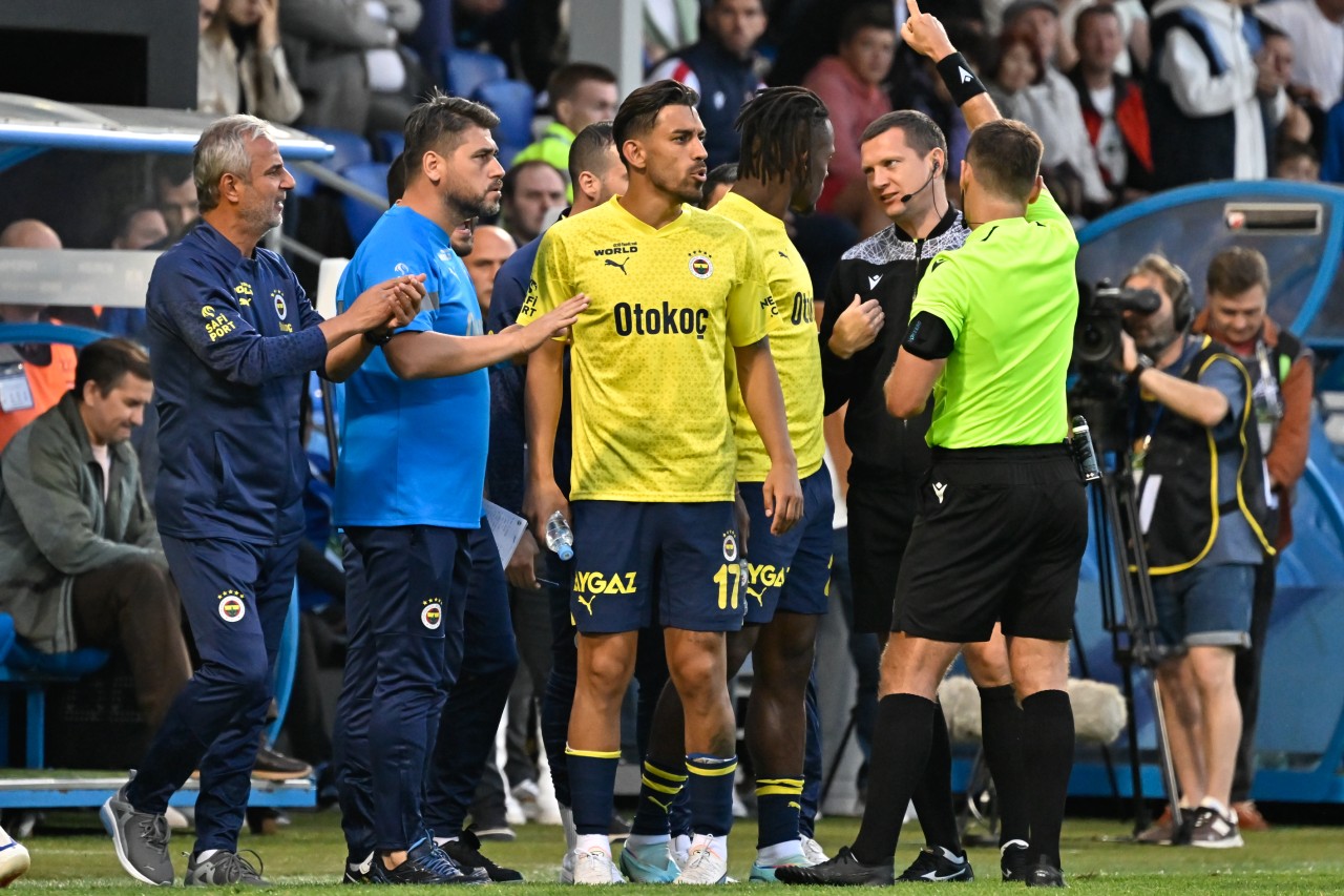 Fenerbahçe Kızılyıldız'a yenildi isyan eden İsmail Kartal kırmızı kart gördü