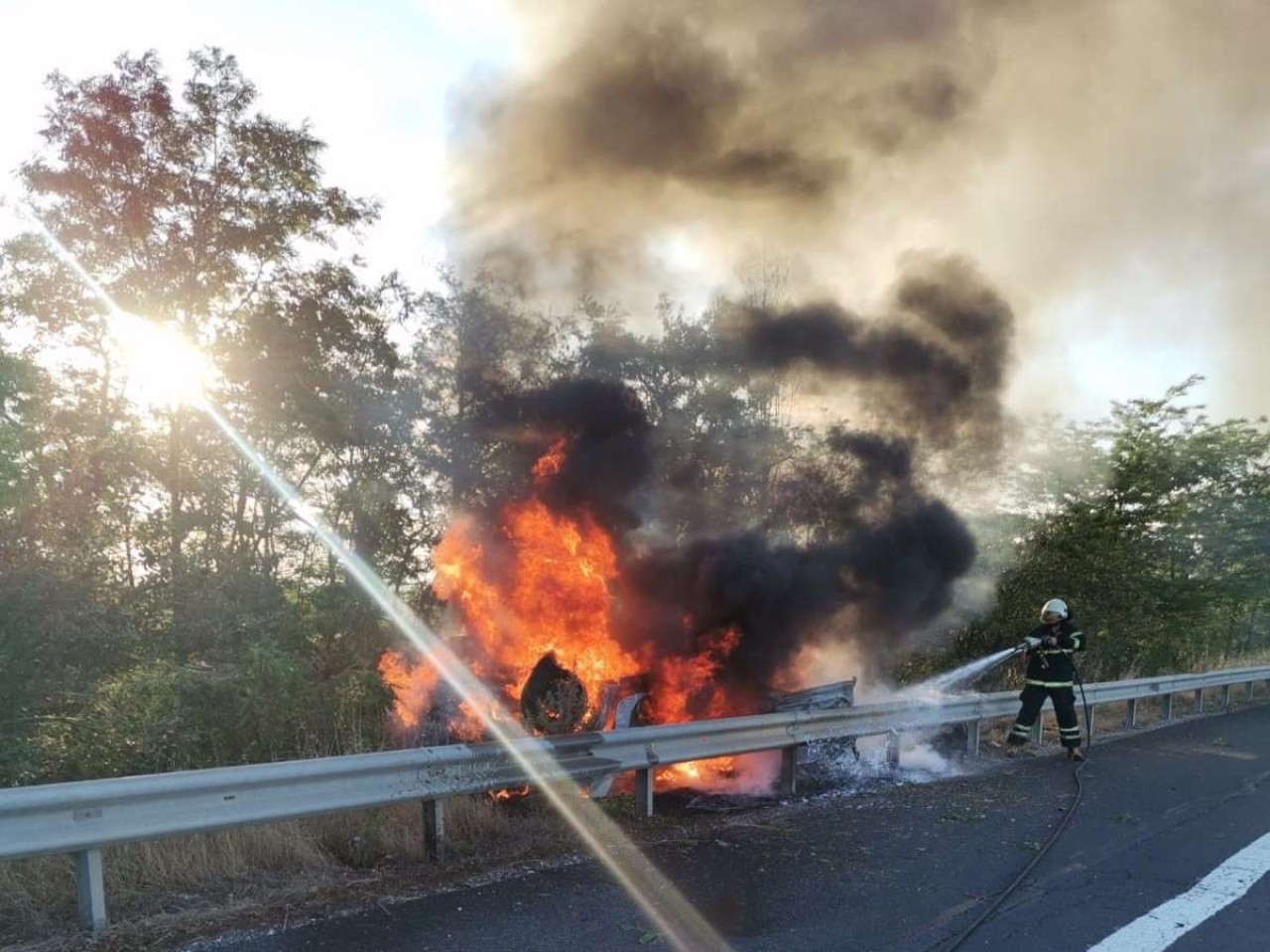 Tekirdağ'da takla atan araç cayır cayır yandı: Yusuf Çelik öldü