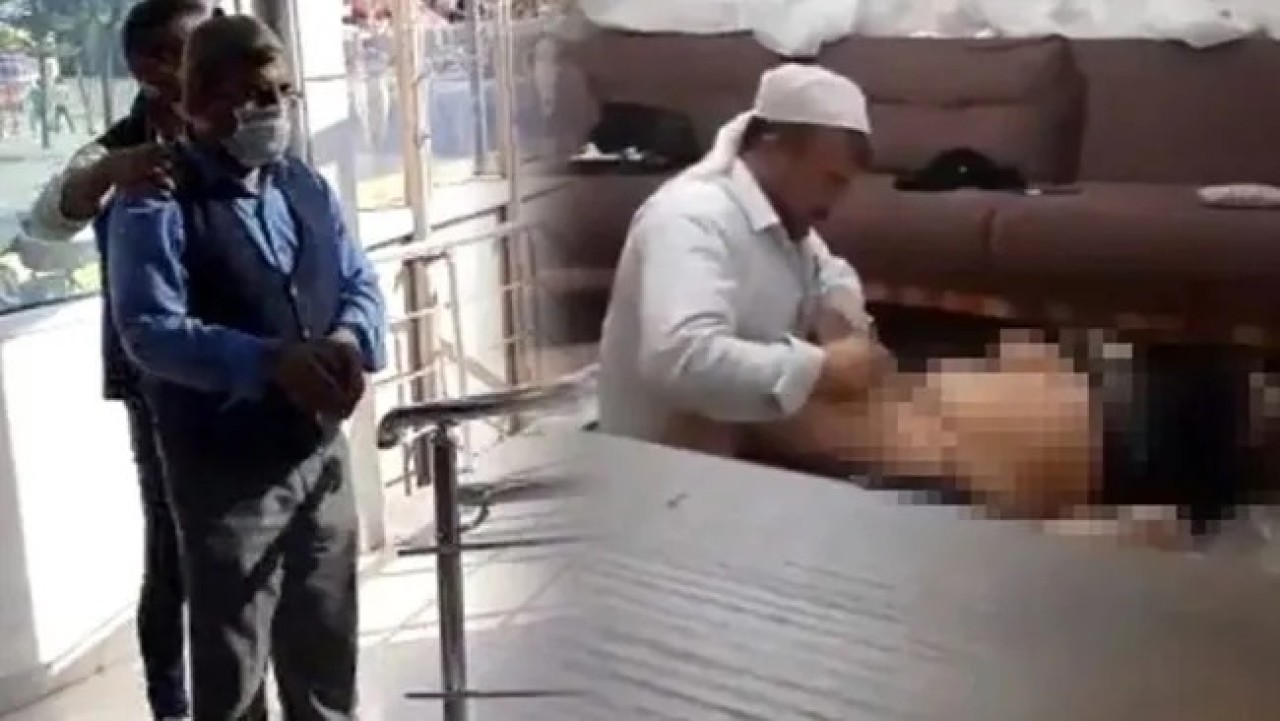 Cinci hoca Burhan Dalğali genç kızı böyle taciz etmeye kalktı,  linçten polis kurtardı