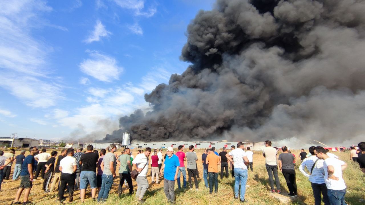 Bursa sanayi bölgesinde büyük yangın
