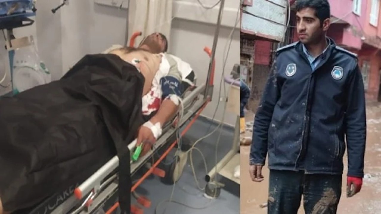 Şanlıurfa'da bir kişi esnafa Türk bayrağı dağıtan zabıta Hasan Yunusoğlu'nu bıçakladı